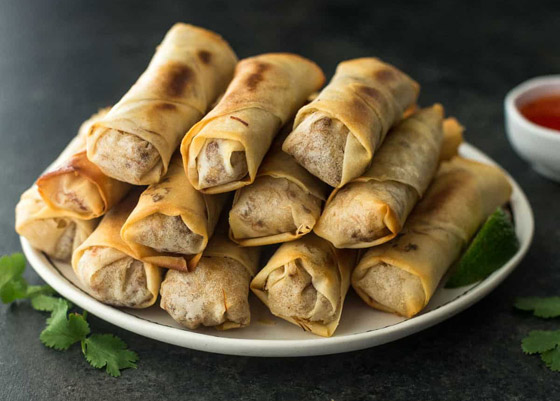 إليكم طريقة تحضير سبرينغ رول الخضار مشوي للرجيم صورة رقم 3