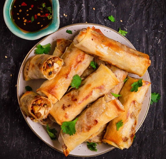 إليكم طريقة تحضير سبرينغ رول الخضار مشوي للرجيم صورة رقم 5