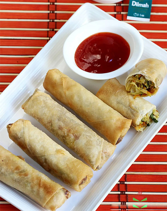 إليكم طريقة تحضير سبرينغ رول الخضار مشوي للرجيم صورة رقم 6