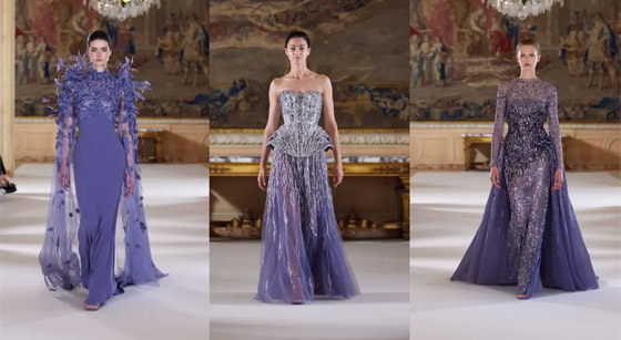 صور: عناصر الطبيعة تتحول إلى أثواب فاخرة في عرض 