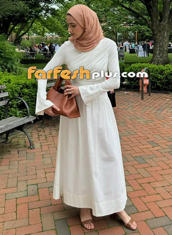 بالصور: فساتين محجبات بيضاء خفيفة مناسبة لإطلالة صيفية منعشة صورة رقم 1