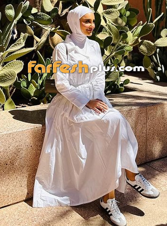 بالصور: فساتين محجبات بيضاء خفيفة مناسبة لإطلالة صيفية منعشة صورة رقم 5