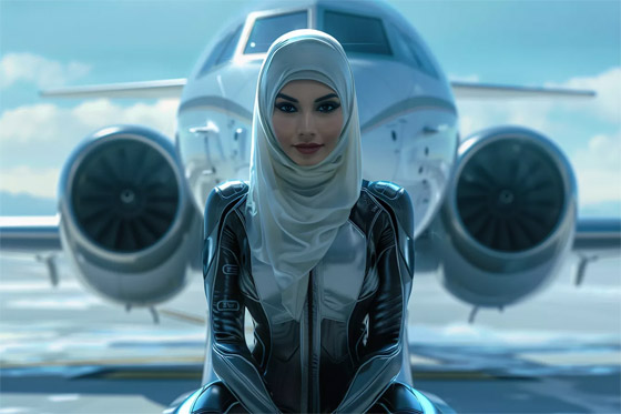 صور مميزة: مضيفات طيران المستقبل بعيون الذكاء الاصطناعي صورة رقم 1 صور مميزة: مضيفات طيران المستقبل بعيون الذكاء الاصطناعي صورة رقم 1