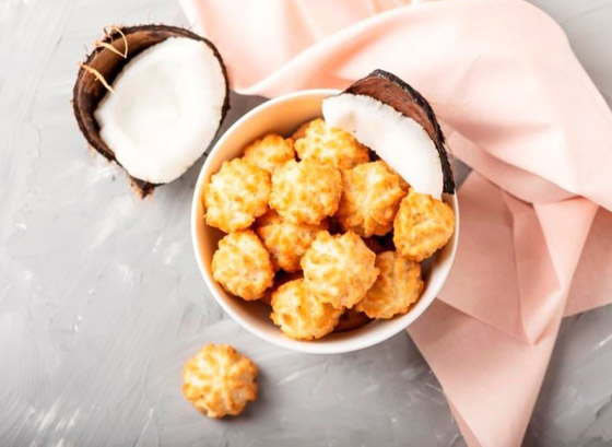 إليكم طريقة تحضير حلى بسكويت جوز الهند من دون سكر صورة رقم 1