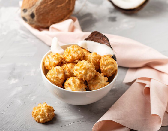 إليكم طريقة تحضير حلى بسكويت جوز الهند من دون سكر صورة رقم 3