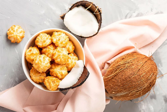 إليكم طريقة تحضير حلى بسكويت جوز الهند من دون سكر صورة رقم 4