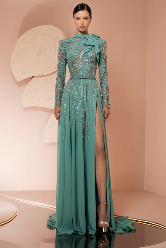 فساتين ملكية بكم طويل.. تألقي كالأميرات هذا الخريف (صور) صورة رقم 8