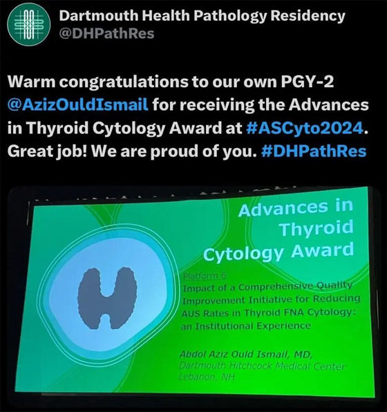 طبيب موريتاني يحصل على جائزة أفضل بحث من الجمعية الأمريكية لعلم الخلايا صورة رقم 2 طبيب موريتاني يحصل على جائزة أفضل بحث من الجمعية الأمريكية لعلم الخلايا صورة رقم 2