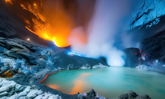 بالصور: تعرفوا إلى أغرب الأماكن بالعالم: حمم زرقاء وبحر نجوم صورة رقم 8 بالصور: تعرفوا إلى أغرب الأماكن بالعالم: حمم زرقاء وبحر نجوم صورة رقم 8