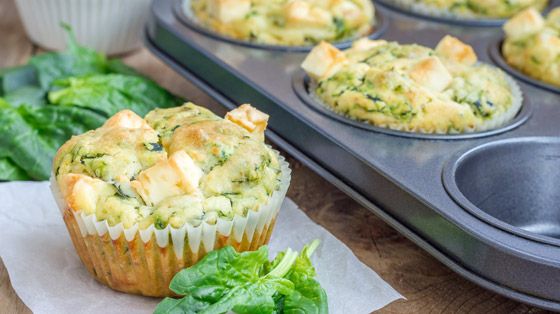 مافن السبانخ والفيتا الشرق أوسطية.. وصفة سهلة وشهية صورة رقم 1 مافن السبانخ والفيتا الشرق أوسطية.. وصفة سهلة وشهية صورة رقم 1