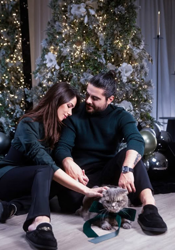 دانييلا رحمة وناصيف زيتون يحتفلان بأحد الشعانين مع طفلهما إلياس صورة رقم 8