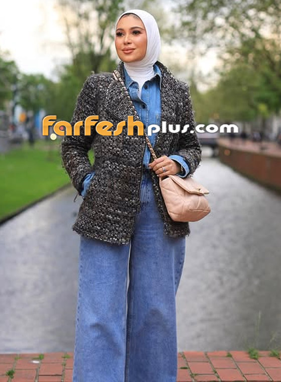 صورة رقم 5 - نسَقوا الجينز الفضفاض للمحجبات في شتاء 2025 مثل مدونات الموضة صورة رقم 5 - نسَقوا الجينز الفضفاض للمحجبات في شتاء 2025 مثل مدونات الموضة