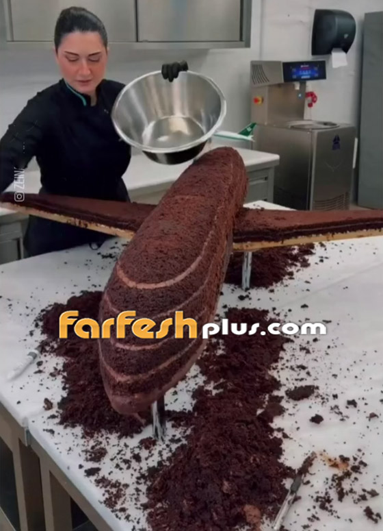 تحضير أكبر كعكة في العالم على شكل طائرة.. فيديو صورة رقم 2 تحضير أكبر كعكة في العالم على شكل طائرة.. فيديو صورة رقم 2