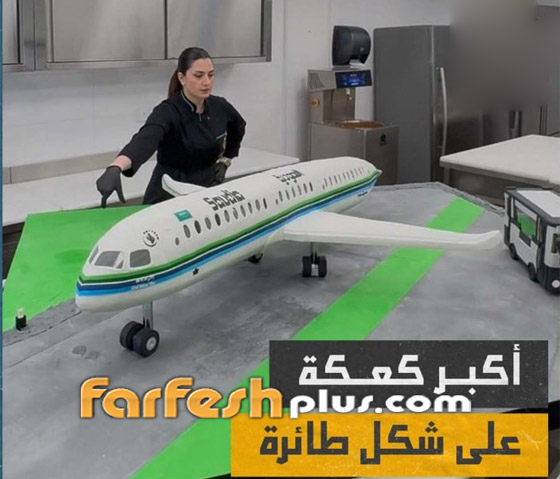 تحضير أكبر كعكة في العالم على شكل طائرة.. فيديو صورة رقم 1 تحضير أكبر كعكة في العالم على شكل طائرة.. فيديو صورة رقم 1