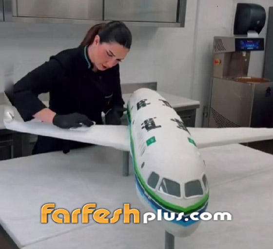 تحضير أكبر كعكة في العالم على شكل طائرة.. فيديو صورة رقم 6 تحضير أكبر كعكة في العالم على شكل طائرة.. فيديو صورة رقم 6