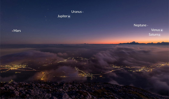 يمكن رؤيتها دون تلسكوب.. 6 كواكب ستتجمع في السماء خلال أيام صورة رقم 6 يمكن رؤيتها دون تلسكوب.. 6 كواكب ستتجمع في السماء خلال أيام صورة رقم 6