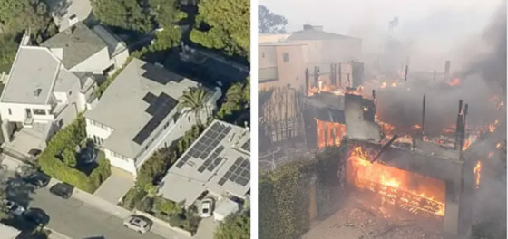 صور صادمة ولا بالخيال! منازل نجوم ومشاهير لوس أنجلوس احترقت وتحولت لرماد! صورة رقم 2