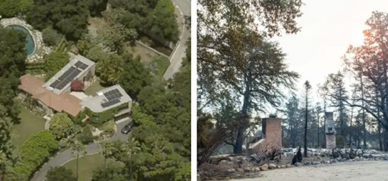 صور صادمة ولا بالخيال! منازل نجوم ومشاهير لوس أنجلوس احترقت وتحولت لرماد! صورة رقم 11