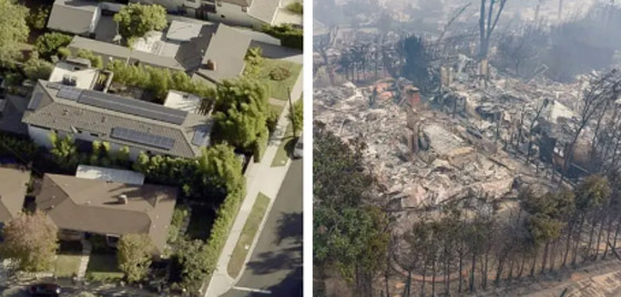 صور صادمة ولا بالخيال! منازل نجوم ومشاهير لوس أنجلوس احترقت وتحولت لرماد! صورة رقم 3