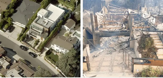 صور صادمة ولا بالخيال! منازل نجوم ومشاهير لوس أنجلوس احترقت وتحولت لرماد! صورة رقم 4