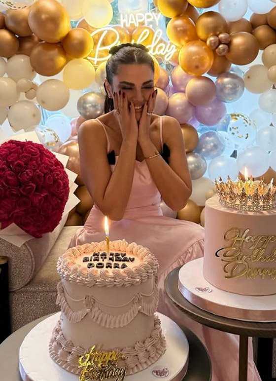 درة تحتفل بعيد ميلادها الـ 45 بإطلالة مميزة وزوجها يشاركها اللحظات الرومانسية صورة رقم 7