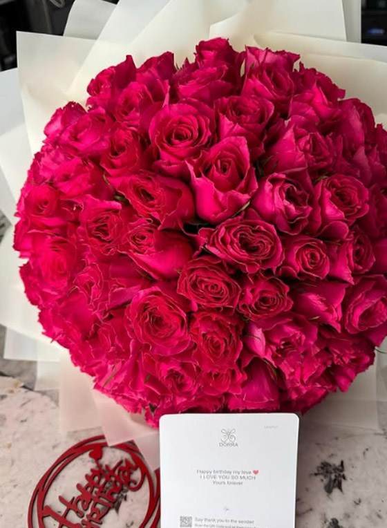 درة تحتفل بعيد ميلادها الـ 45 بإطلالة مميزة وزوجها يشاركها اللحظات الرومانسية صورة رقم 10