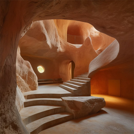 فنانة رقمية سعودية تتخيل ما سيبدو عليه العيش داخل كهوف العلا صورة رقم 3