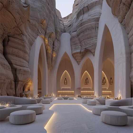 فنانة رقمية سعودية تتخيل ما سيبدو عليه العيش داخل كهوف العلا صورة رقم 4