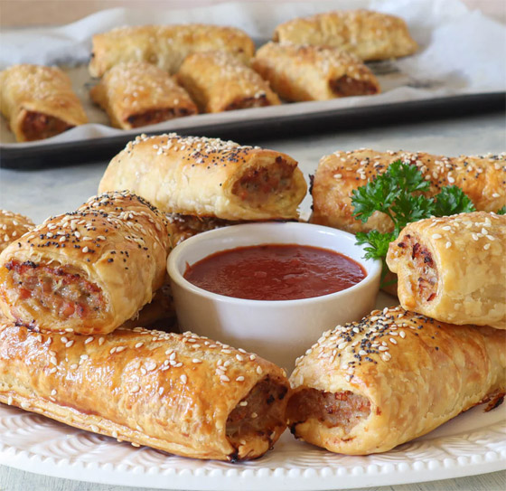 إليكم طريقة تحضير لفائف النقانق الشهية والسهلة صورة رقم 5 إليكم طريقة تحضير لفائف النقانق الشهية والسهلة صورة رقم 5