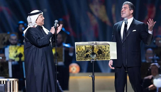 ديو رائع بين وائل كفوري ومحمد عبده في أغنيته الشهيرة (ليلة ليلة) صورة رقم 2