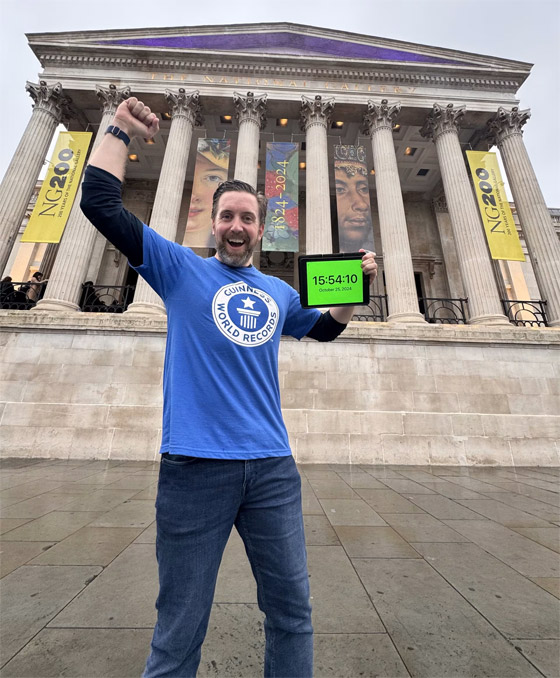 صورة رقم 2 - بريطاني يحقق رقما قياسيا عالميا بزيارة 42 متحفا في أقل من 12 ساعة صورة رقم 2 - بريطاني يحقق رقما قياسيا عالميا بزيارة 42 متحفا في أقل من 12 ساعة