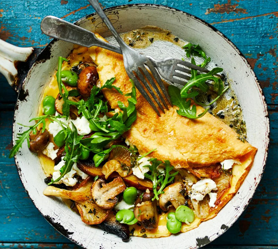 وصفة عجة الفطر مع جبن الماعز والزعتر.. تستحق الاستيقاظ من أجلها صورة رقم 6