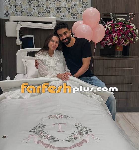 كارمن سليمان ومصطفى جاد يُرزقان بمولودها الثاني.. والبالونات الزهرية تؤكد أنها (بنت) صورة رقم 3