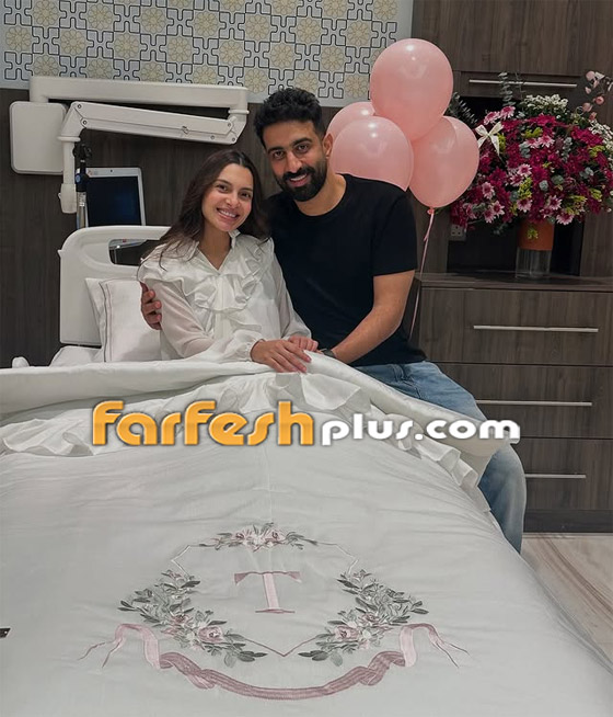 كارمن سليمان ومصطفى جاد يُرزقان بمولودها الثاني.. والبالونات الزهرية تؤكد أنها (بنت) صورة رقم 4