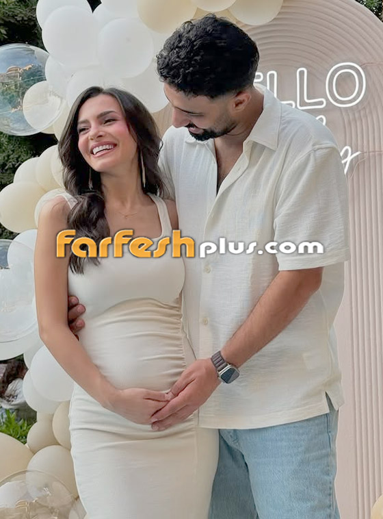 كارمن سليمان ومصطفى جاد يُرزقان بمولودها الثاني.. والبالونات الزهرية تؤكد أنها (بنت) صورة رقم 6