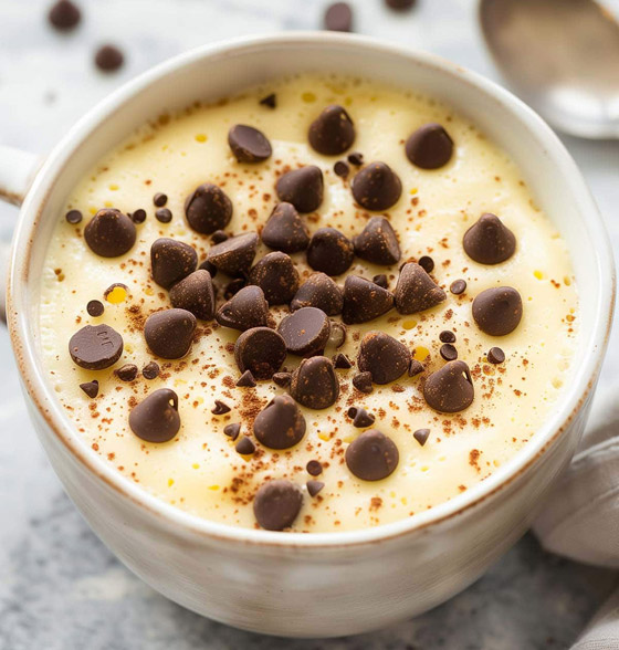 إليكم وصفة كعكة المايكرويف بالفانيلا ورقائق الشوكولاتة اللذيذة صورة رقم 4