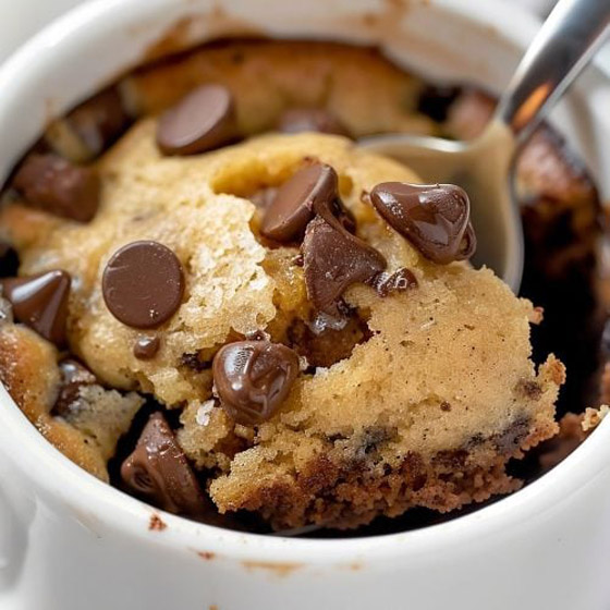 إليكم وصفة كعكة المايكرويف بالفانيلا ورقائق الشوكولاتة اللذيذة صورة رقم 5