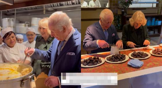 ملك وملكة بريطانيا يساعدان في تجهيزات رمضان.. فيديو وصور صورة رقم 5 ملك وملكة بريطانيا يساعدان في تجهيزات رمضان.. فيديو وصور صورة رقم 5
