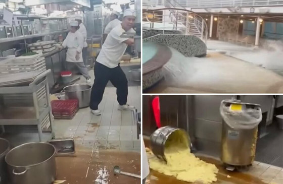 سفينة فاخرة في مهب الريح.. 40 ثانية من الإثارة والرعب تنتهي بإصابة 16 شخصا صورة رقم 1 سفينة فاخرة في مهب الريح.. 40 ثانية من الإثارة والرعب تنتهي بإصابة 16 شخصا صورة رقم 1