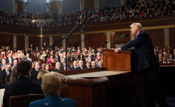 ماذا قال ترامب في أطول خطاب لرئيس أمريكي أمام الكونغرس؟ صورة رقم 3 ماذا قال ترامب في أطول خطاب لرئيس أمريكي أمام الكونغرس؟ صورة رقم 3