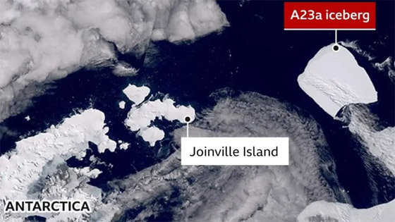 أكبر جبل جليدي في العالم يتحرك ويهدد بكارثة كبرى! صورة رقم 1 أكبر جبل جليدي في العالم يتحرك ويهدد بكارثة كبرى! صورة رقم 1