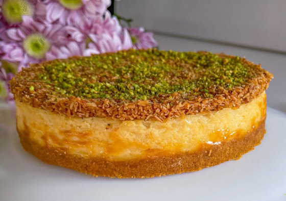 إليكم طريقة تحضير تشيز كيك الكنافة الشهي صورة رقم 2 إليكم طريقة تحضير تشيز كيك الكنافة الشهي صورة رقم 2