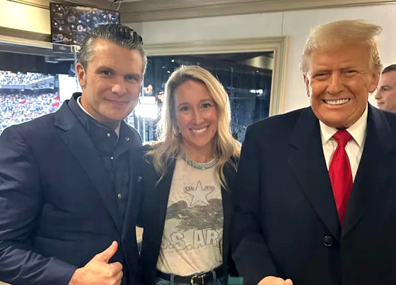 وزير الدفاع الأميركي اصطحب زوجته إلى 