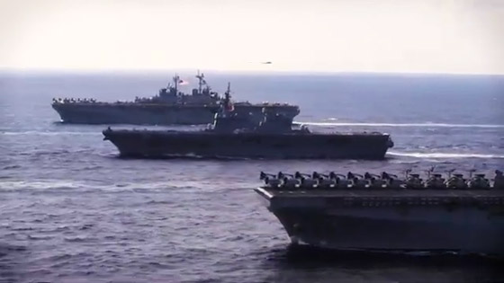 بالفيديو.. وصول حاملة طائرات أميركية ثانية إلى الشرق الأوسط صورة رقم 1