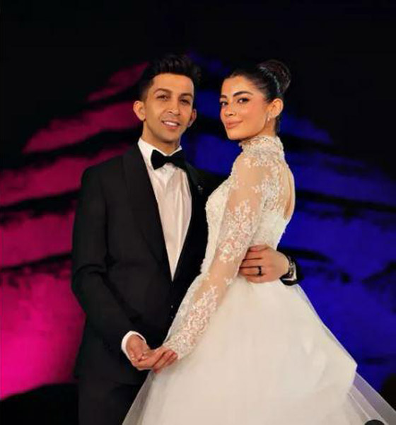 ليلى أحمد زاهر وهشام جمال بين الأهرامات يحتفلان بزفافهما بأجواء أسطورية  صورة رقم 5