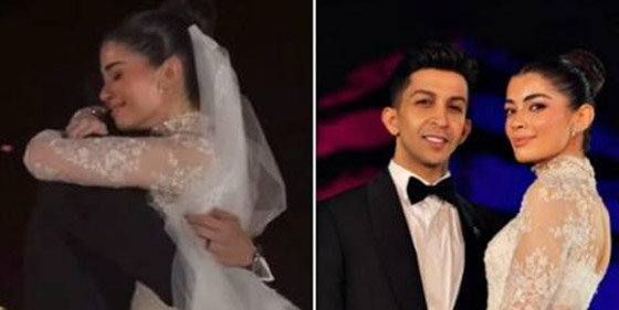 ليلى أحمد زاهر وهشام جمال بين الأهرامات يحتفلان بزفافهما بأجواء أسطورية  صورة رقم 6