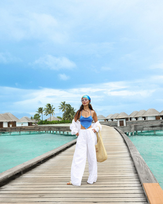 صور أجمل اللحظات مع النجمات أثناء رحلاتهن لجزر المالديف صورة رقم 8
