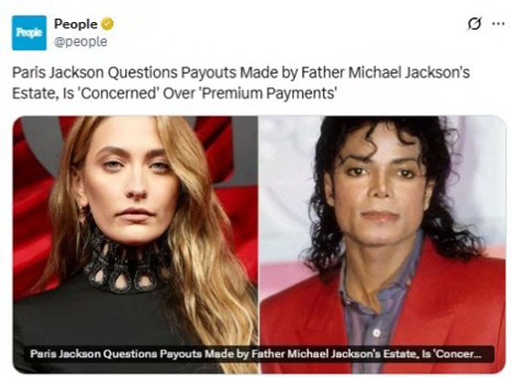 ابنة مايكل جاكسون تكشف فضيحة مالية تهز ميراثه: من الذي يسرق أمواله الطائلة؟ صورة رقم 1