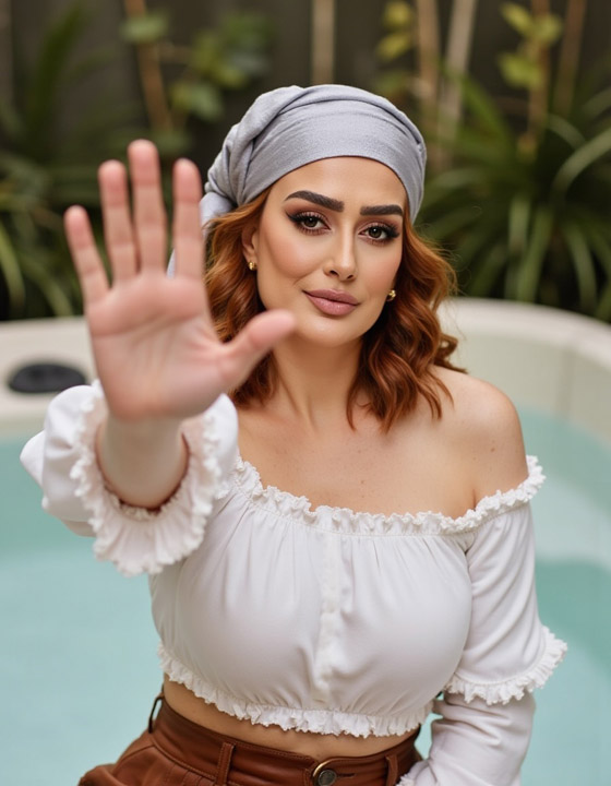 غادة عبد الرازق في جلسة تصوير مزيفة.. ما الحكاية؟ صورة رقم 5