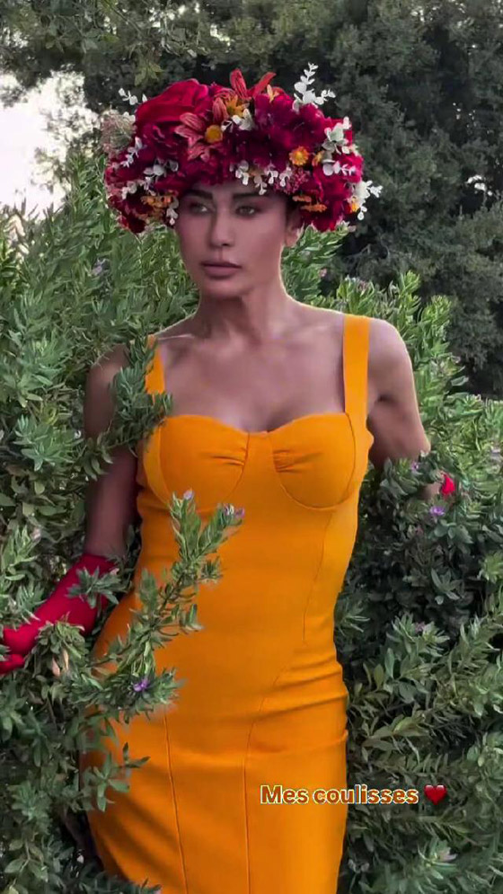 نادين الراسي بإطلالة جريئة وغريبة.. والجمهور يمنحها أوسكار أغرب إطلالات!! صورة رقم 3